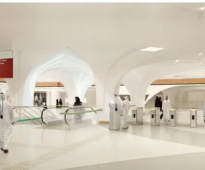 Metro station-Green line Underground-White Palaces