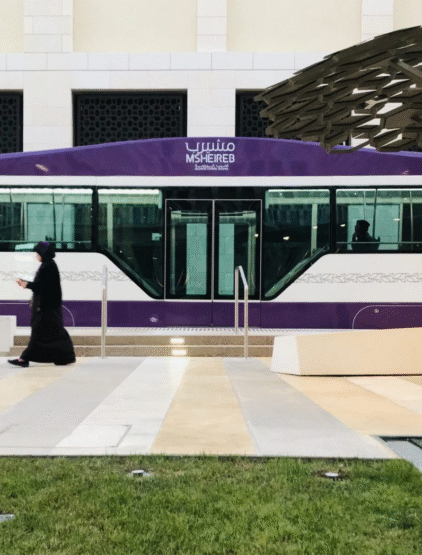 Tram Depot in Msheireb Downtown, Doha